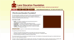 Desktop Screenshot of laneeducationfoundation.org