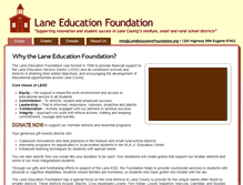 Tablet Screenshot of laneeducationfoundation.org